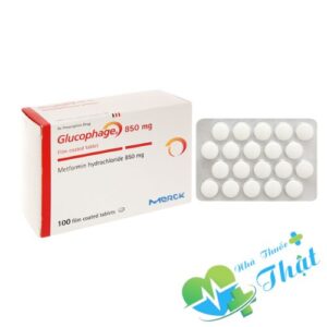 Gluphage 850mg Hộp 100 Viên - Điều Trị Đái Tháo Đường