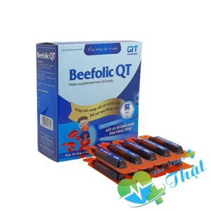 Beefolic QT Hộp 20 Ống - Bổ Sung Sắt, Axit Folic