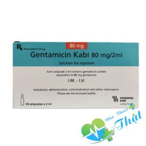 Gentamicin Kabi 80mg Hộp 50 Ống - Điều Trị Nhiễm Khuẩn Nặng
