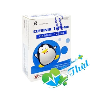 Cefdinir 125 MV Hộp 10 Gói