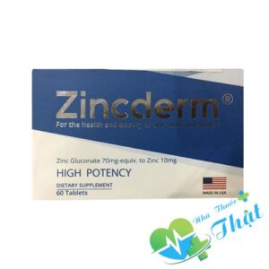 Zincderm Hộp 60 Viên - Bổ Sung Kẽm Cho Cơ Thể