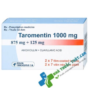 Taromentin 1000mg Hộp 14 Viên - Điều Trị Nhiễm Trùng