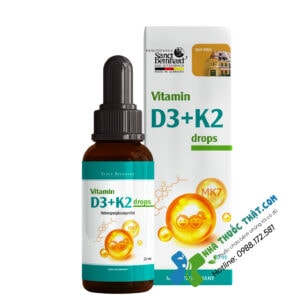 Vitamin D3 K2 Drops Lọ 10ml - Bổ Sung Vitamin D3 + K2
