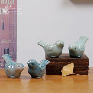 An Di - Cặp chim gốm decor phong cách tối giản Châu Âu