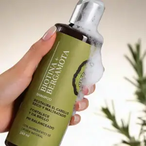 SHAMPOO DE BIOTINA + BERGAMOTA 240ml - Image 2