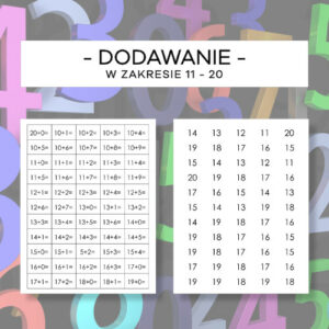 Dodawanie w zakresie 11-20