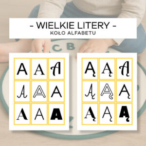 Wielkie litery - koło alfabetu