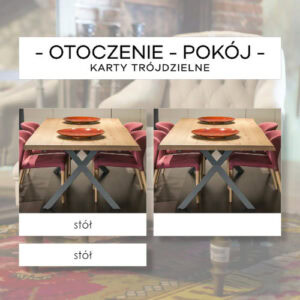 Otoczenie cz. I pokój - karty trójdzielne 15 szt.