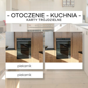 Otoczenie cz. III kuchnia - karty trójdzielne 15 szt.
