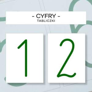 Cyfry - tabliczki do pisania w piasku