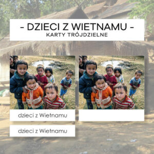 Dzieci Świata - Wietnam - karty trójdzielne 12 szt.