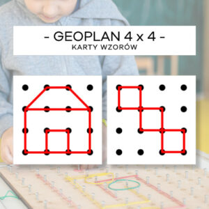 Geoplan 4x4 - karty wzorów 50 szt.