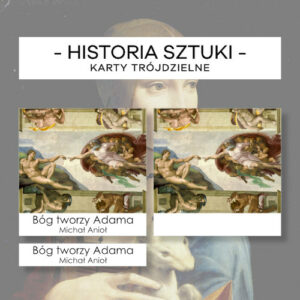 Historia sztuki - karty trójdzielne 36 szt.