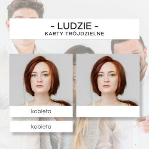 Ludzie - karty trójdzielne 8 szt.