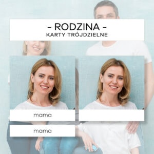 Rodzina - karty trójdzielne 15 szt.