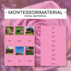 Różowy Materiał po szwedzku - Rosa material