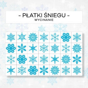 Płatki śniegu- wycinanie
