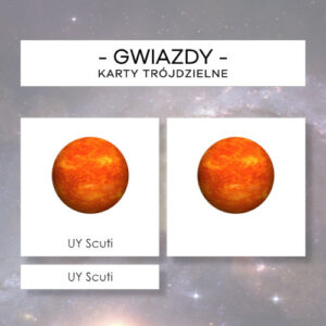 Gwiazdy - karty trójdzielne 10 szt.