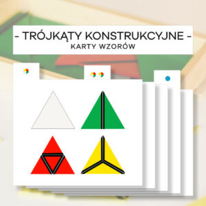 Karty ze wzorami - Trójkąty konstrukcyjne 5 pudełek