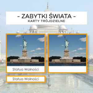 Zabytki Świata cz. 1 - karty trójdzielne 10 szt.