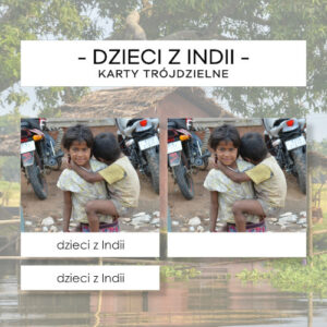 Dzieci Świata - Indie - karty trójdzielne 12 szt.