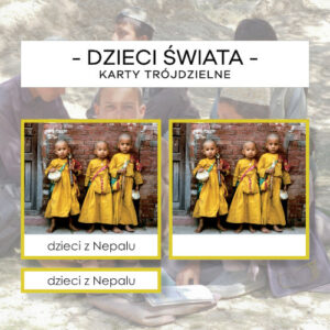 Dzieci Świata - karty trójdzielne 48 szt.