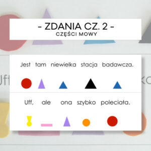 Części mowy - zdania cz. 2