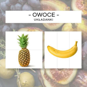 Owoce - puzzle poziom 1