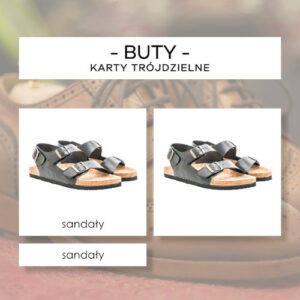 Buty - karty trójdzielne 24 szt.