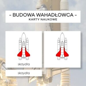 Budowa wahadłowca - karty naukowe 10 szt.