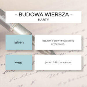 Budowa wiersza - karty
