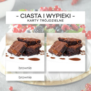 Ciasta i wypieki - karty trójdzielne 30 szt.