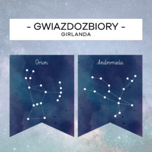 Gwiazdozbiory - girlanda z podpisem