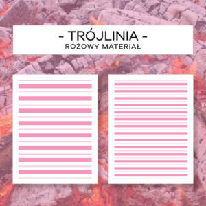 Różowa Liniatura - Trójlinia