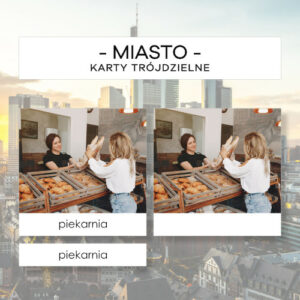 Miasto - karty trójdzielne 40 szt.