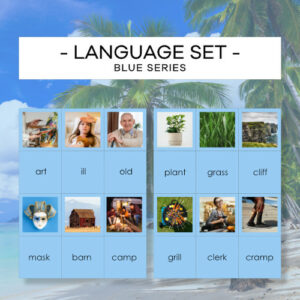 Blue Language Series Set 2 - Niebieski Materiał po angielsku 2