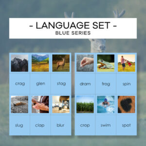 Blue Language Series Set 1 - Niebieski Materiał po angielsku 1