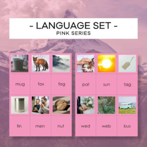 Pink Language Series Set - Różowy Materiał po angielsku