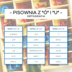 Ortografia "ó" i "u" - dyktando