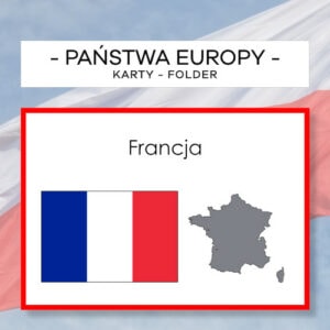 Państwa Europy - karty folder 45 szt.