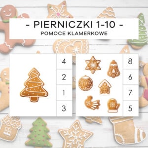 Pierniczki 1-10 - pomoce klamerkowe