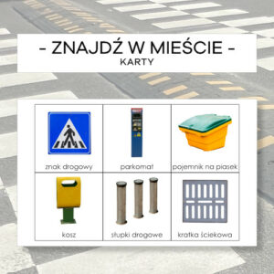 Znajdź w mieście - karty pracy