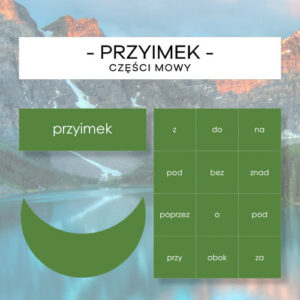 Przyimek - części mowy