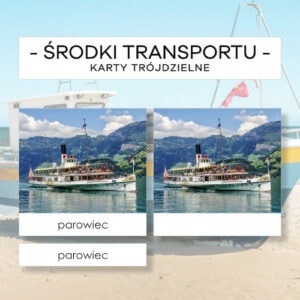 Środki transportu wodnego cz. 2 - karty trójdzielne 16 szt.