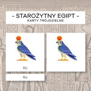 Starożytny Egipt - karty trójdzielne 12 szt.