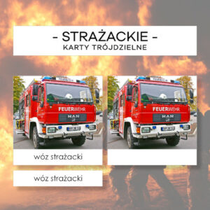 Strażackie - karty trójdzielne 20 szt.
