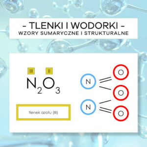 Tlenki i wodorki - wzory sumaryczne i strukturalne