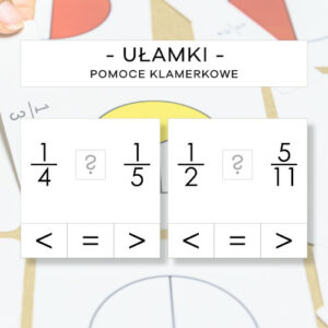 Ułamki - pomoce klamerkowe