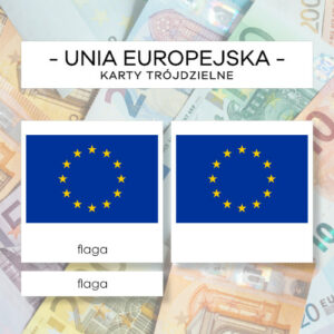 Unia Europejska - karty trójdzielne 8 szt.