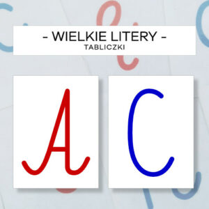 Wielkie litery - tabliczki do pisania w piasku